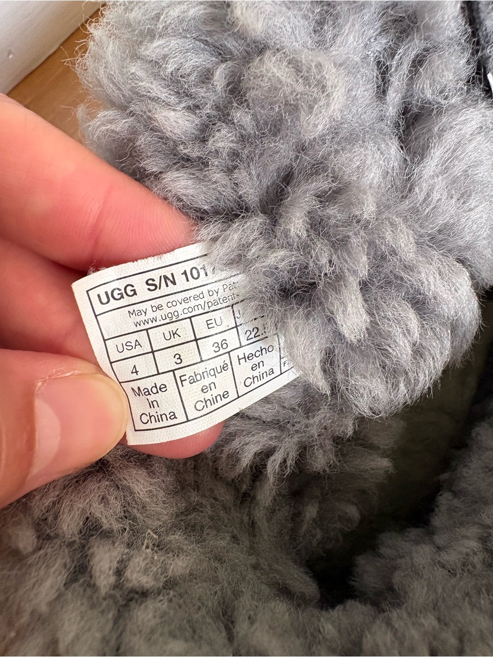 UGG Kids Short Gray Shearling-Lined Boots - Picture 7 of 8